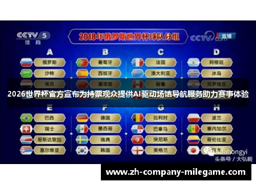 2026世界杯官方宣布为持票观众提供AI驱动场馆导航服务助力赛事体验